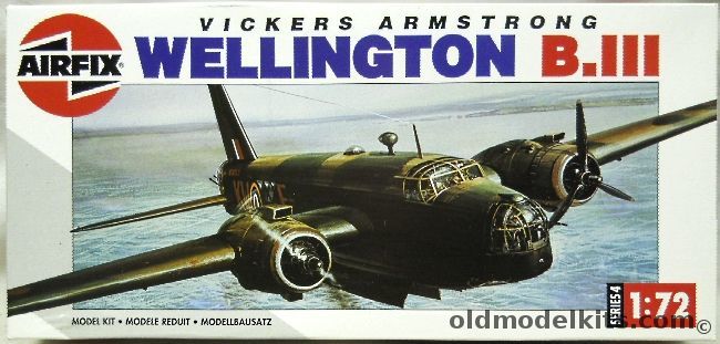 Airfix 1/72 Vickers Armstrong Wellington BIII, 04001 plastic model kit